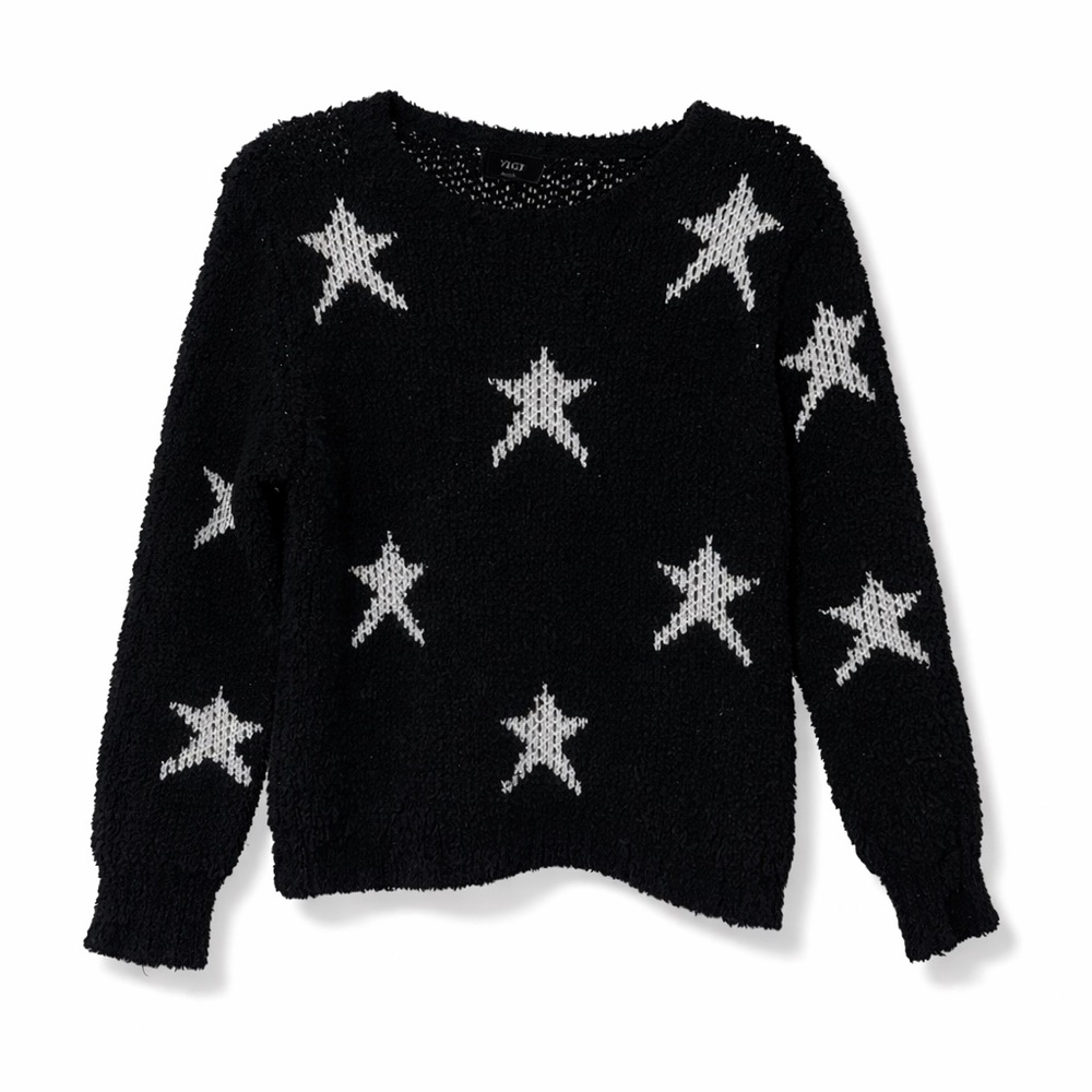 Vici Starry Night Black and White Sweater